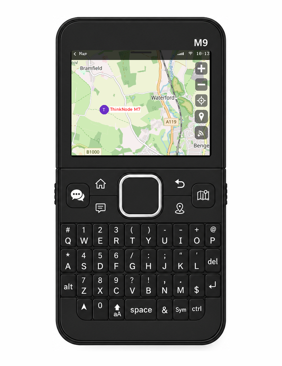 Live map tiles on the ThinkNode M9