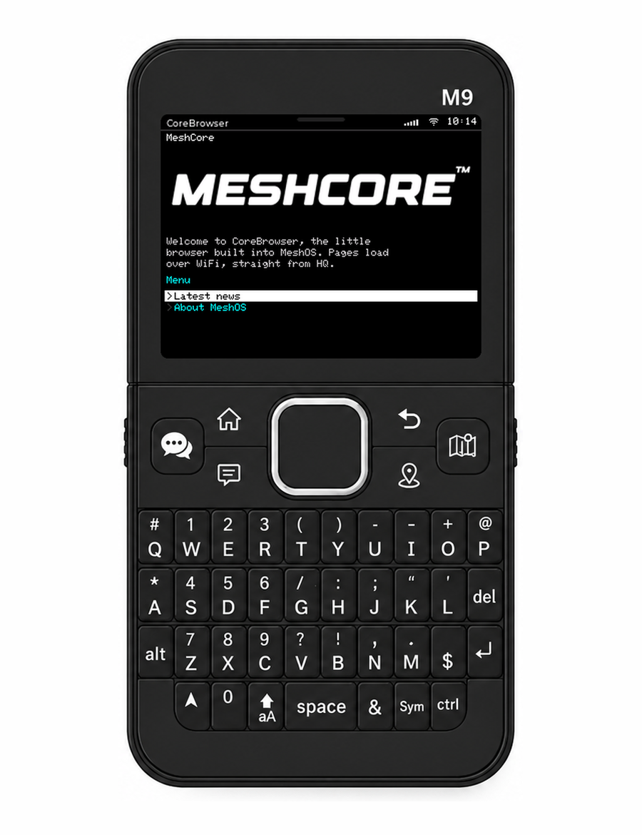 CoreBrowser on the ThinkNode M9