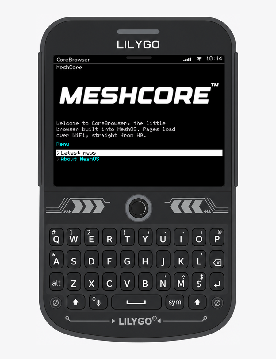CoreBrowser on the T-Deck