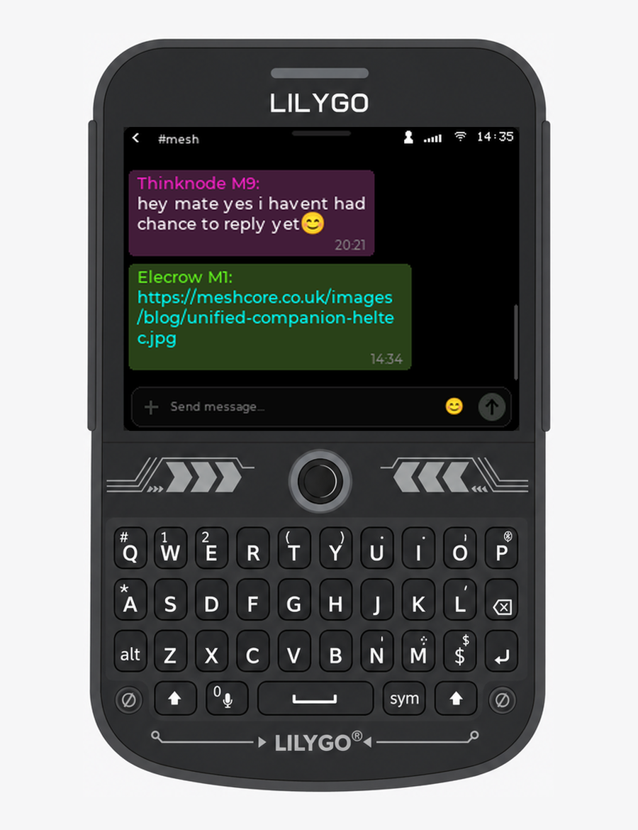 Tapping an image link in a message